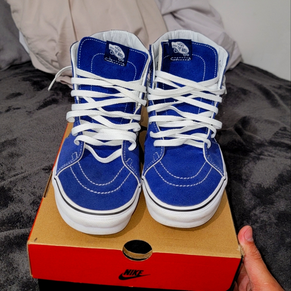 Blue vans hightop